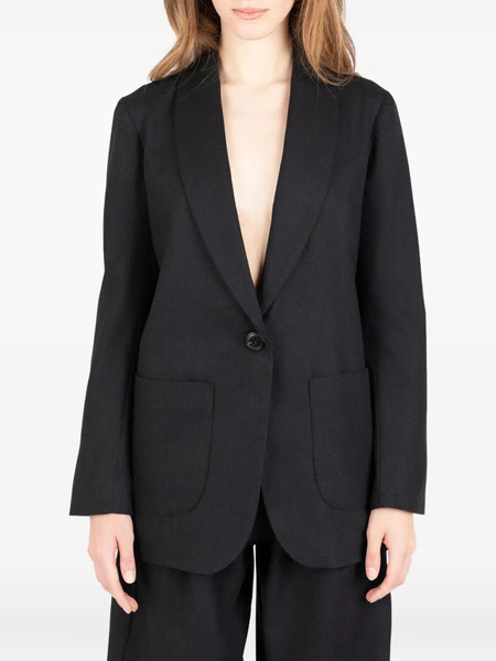  Société Anonyme Single-button Patch-pocket Blazer - Black 