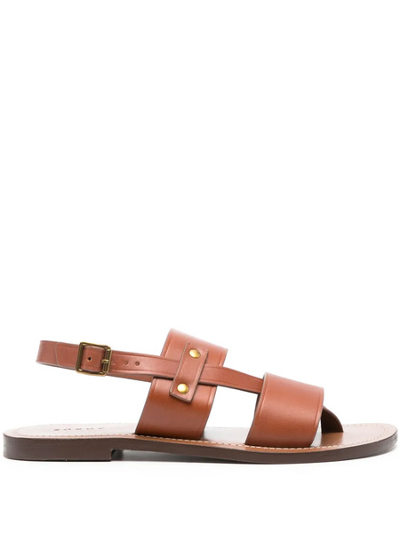  Soeur Amazonia Leather Sandals - Brown 
