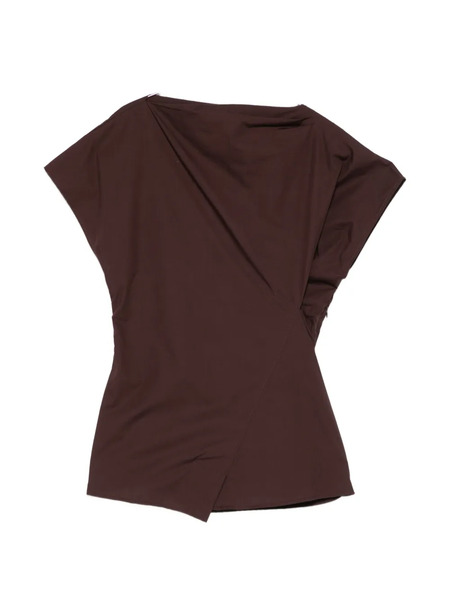  Soeur Fedora Draped Top - Brown 