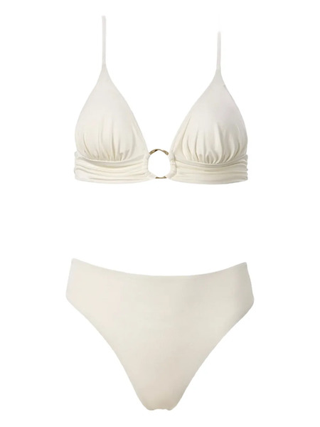  Sofia Erhan Chloe Ring-detail Bikini - White 
