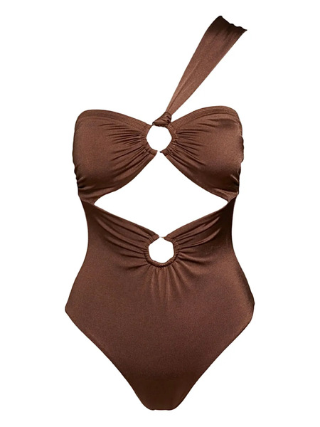  Sofia Erhan Gaia Cut-out Swimsuit - Brown 