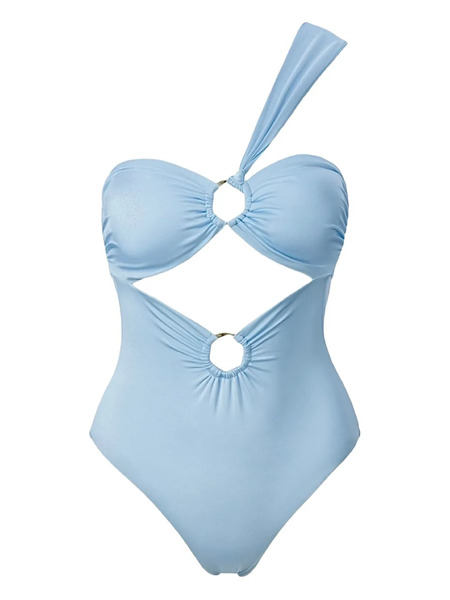  Sofia Erhan Gaia One-shoulder Swimsuit - Blue 