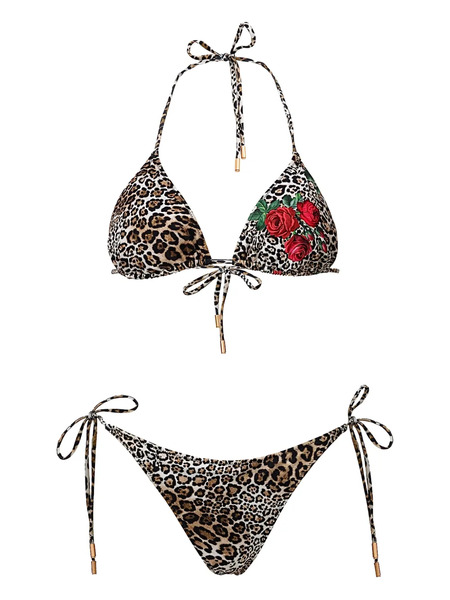  Sofia Erhan Kyle Leopard-print Bikini - Neutrals 
