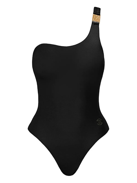  Sofia Erhan One-shoulder Swimsuit - Black 