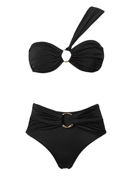  Sofia Erhan Ring-detail Bikini - Black 