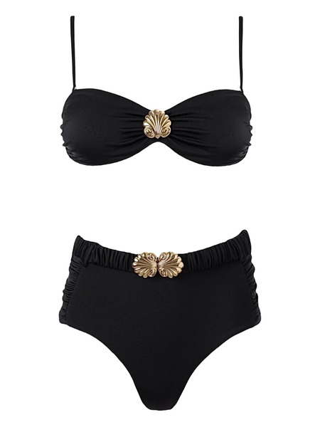  Sofia Erhan Seashell-embellished Bikini - Black 
