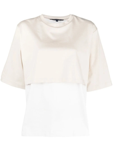  Sofie D'hoore Crew Neck Short-sleeved Layered T-shirt - Neutrals 