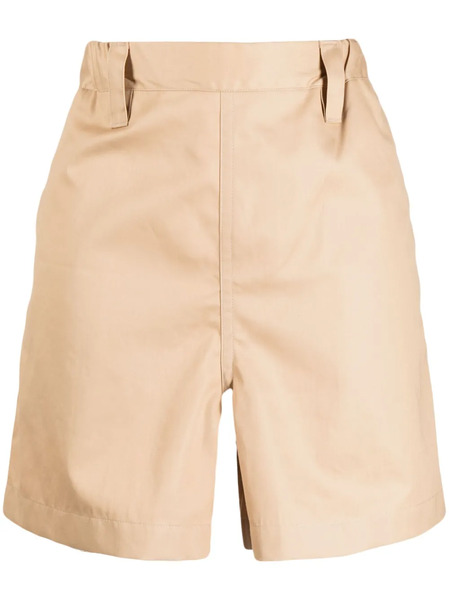  Sofie D'hoore Elasticated-waist Cotton Shorts - Brown 