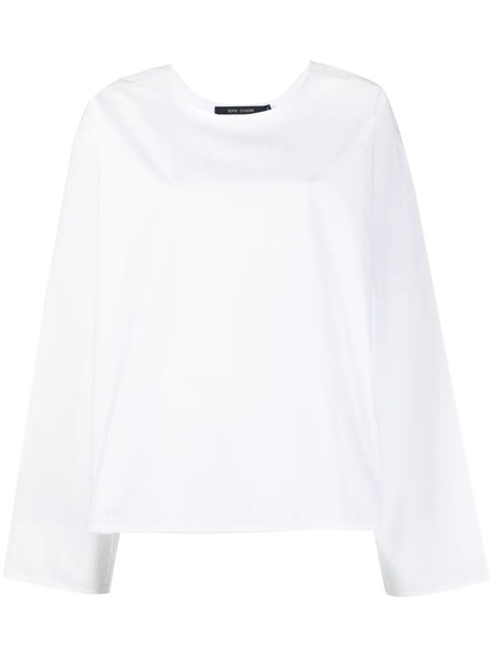  Sofie D'hoore Plain Long-sleeve Blouse - White 