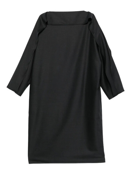  Sofie D'hoore Ruffled-collar Midi Dress - Grey 