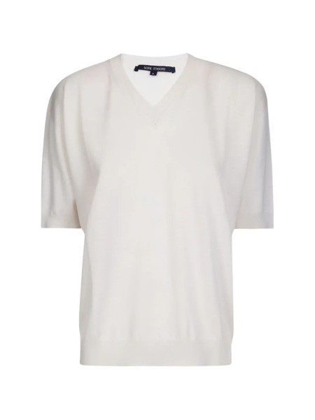 Sofie D'hoore Short-sleeve V-neck Top - Neutrals 