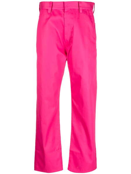  Sofie D'hoore Straight-leg Cropped Cotton Trousers - Pink 