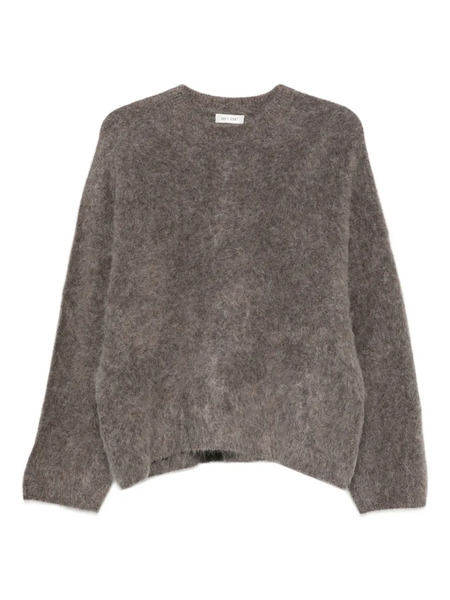  Soft Goat Alpaca Crew Neck Knitwear - Grey 