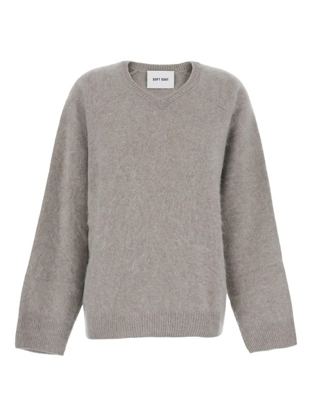  Soft Goat Brushed Round-neck Sweater - Neutrals 