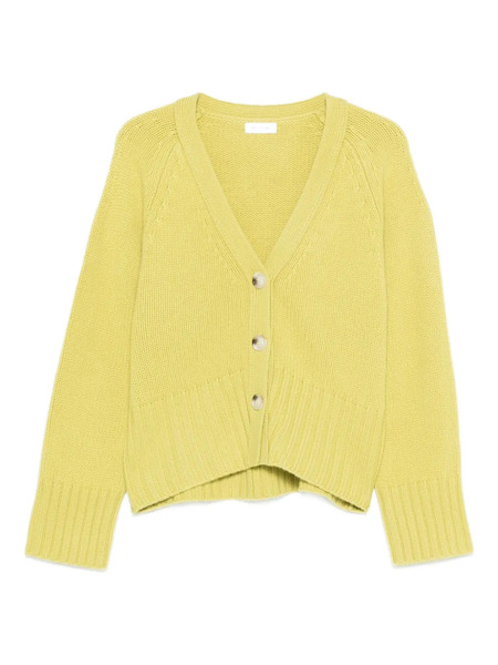  Soft Goat Buttoned Cardigan - Yellow 