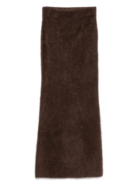  Soft Goat Cashmere Skirt - Brown 