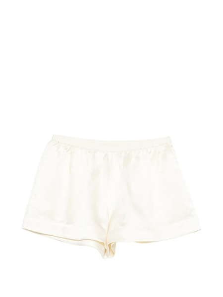  Soft Goat Elasticated-waistband Shorts - Neutrals 