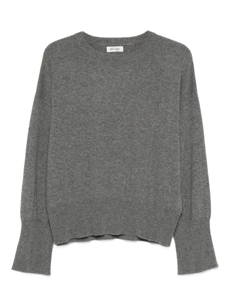  Soft Goat Long-sleeve Cre-neck Knitwear - Grey 