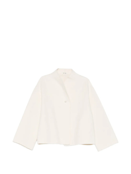  Soft Goat Open-front Jacket - Neutrals 