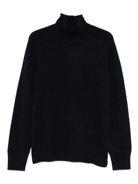  Soft Goat Roll-neck Cashmere Sweater - Black 
