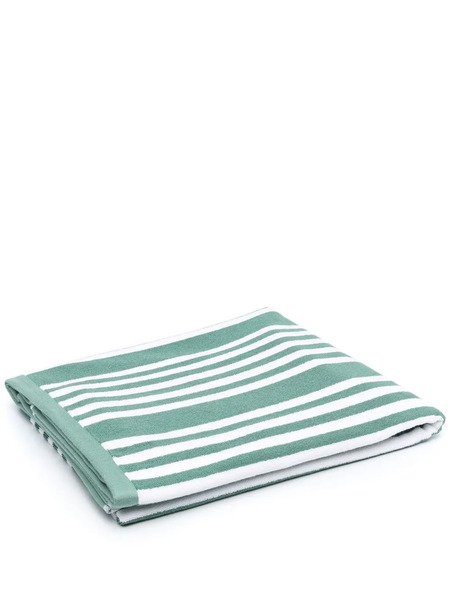  Soho Home Embroidered-logo Cotton Pool Towel - Green 