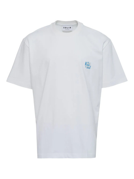  Solid Homme Graphic-print T-shirt - White 