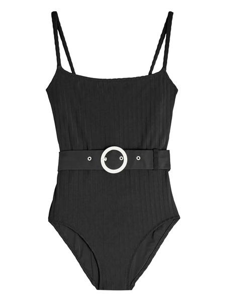  Solid & Striped The Nina Belted Swimsuit - Black 