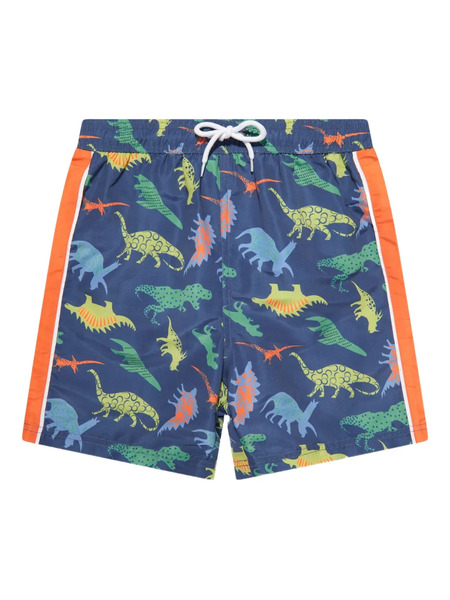  Soliswim Kids Graphic-print Swim Shorts - Blue 