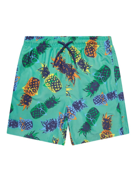  Soliswim Kids Graphic-print Swim Shorts - Green 
