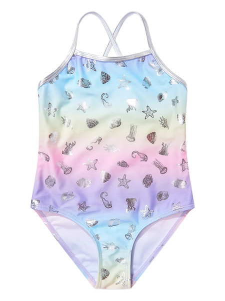 Soliswim Kids Sea Life-print Swimsuit - Pink 