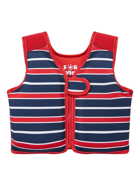  Soliswim Kids Striped Swim Vest - Blue 