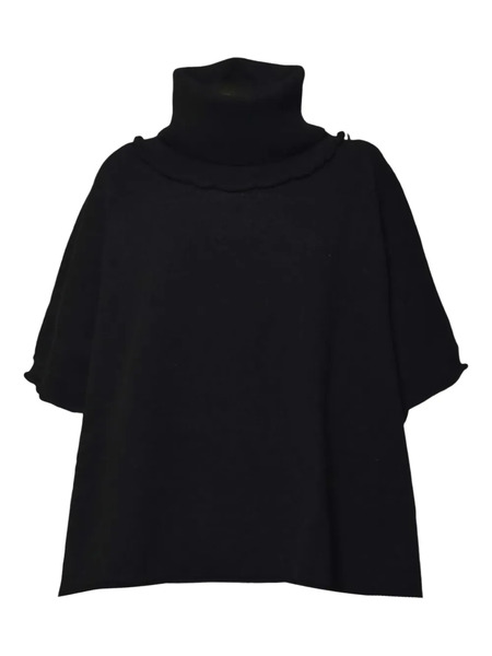  Solotre Roll-neck Top - Black 