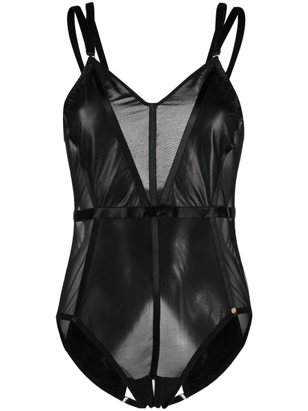  Something Wicked Mia Mesh-panelled Bodysuit - Black 