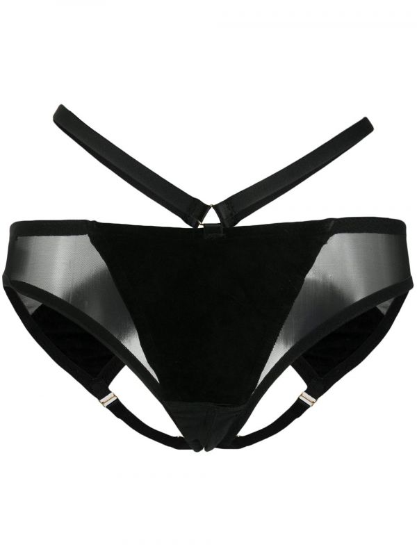  Something Wicked Mia Ouvert Briefs - Black 