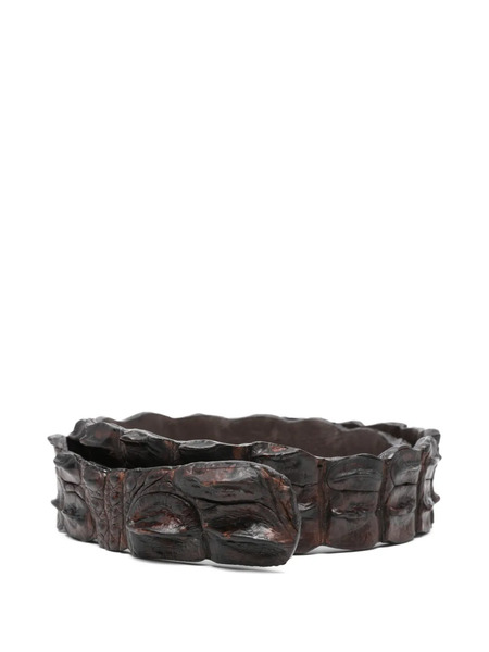  Sommet Crocodile-leather Belt - Brown 
