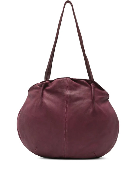  Sommet Oval-shaped Calf Leather Shoulder Bag - Purple 