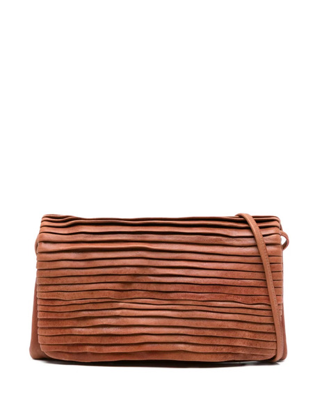  Sommet Soffietta Pleated Cross Body Bag - Brown 