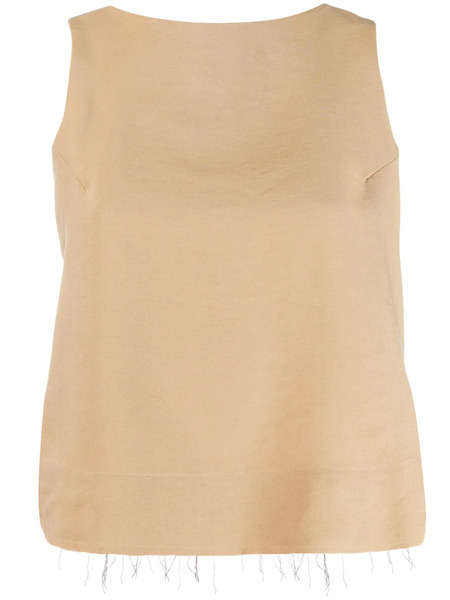  Song For The Mute Distressed Style Vest - Neutrals 