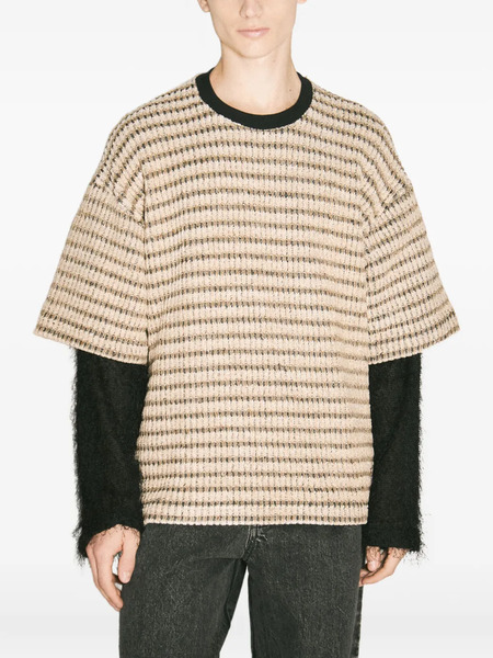  Song For The Mute Double-layered Sweater - Neutrals 