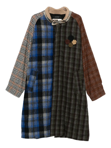 Song For The Mute Patchwork-panelled Coat - Neutrals 