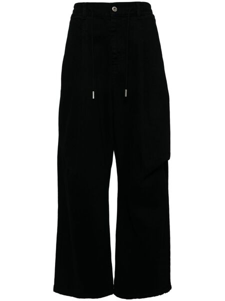 Songzio Asymmetic Drape Jeans - Black 