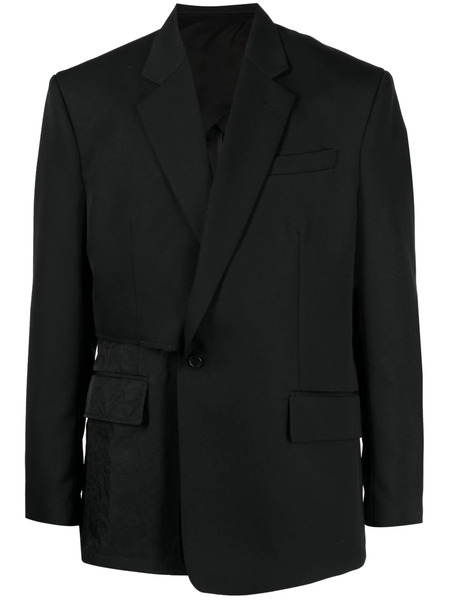  Songzio Asymmetric Notched Blazer - Black 
