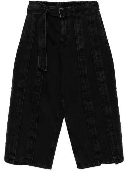  Songzio Asymmetric Vertical Jeans - Black 