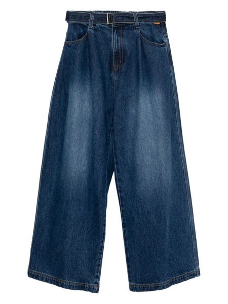  Songzio Belted Wide-leg Jeans - Blue 