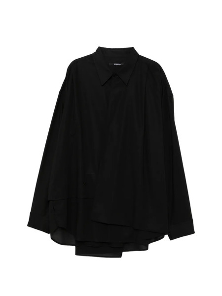  Songzio Bias Drape Shirt - Black 