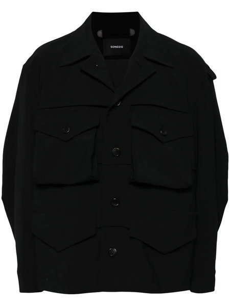  Songzio Button-up Field Jacket - Black 
