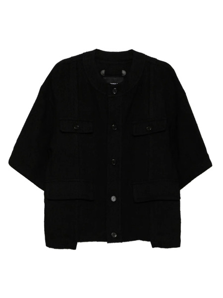  Songzio Curve-slit Jacket - Black 