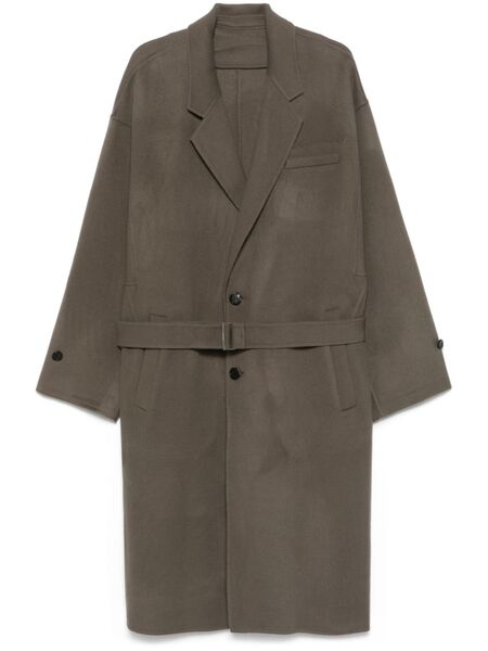  Songzio Detachable-lapels Coat - Grey 