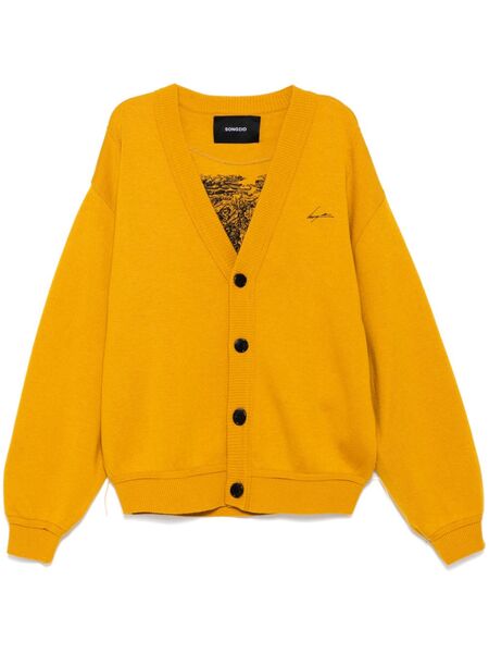  Songzio Embroidered Cardigan - Yellow 