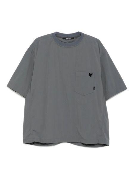  Songzio Embroidered-print T-shirt - Grey 